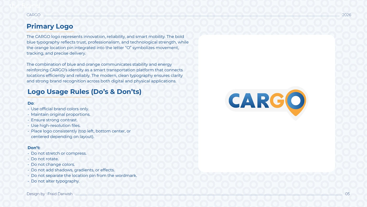 CARGO — Original logo guidelines