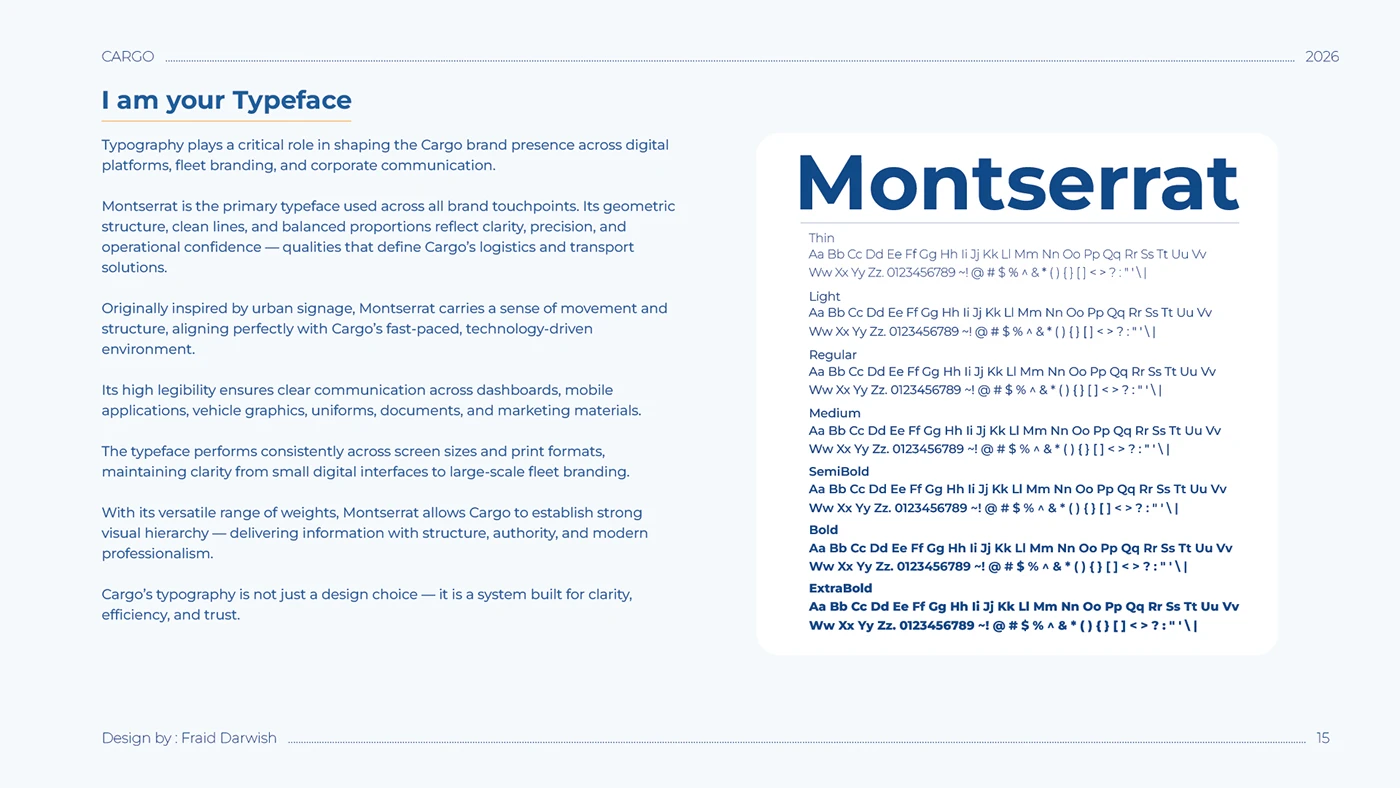 CARGO — Latin typography