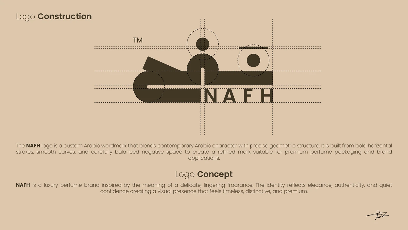 NAFH — Arabic logo construction