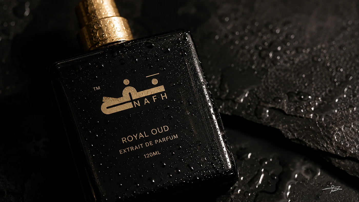 NAFH — Black perfume bottle detail